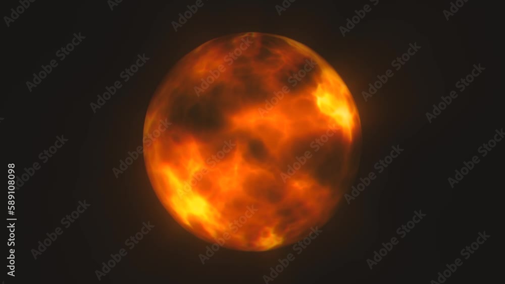 Poster solar star shining background fx loop/ 4k animation of an abstract sun star shining on space backgro