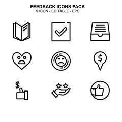 Feedback icon or logo isolated sign symbol vector illustration - Collection of high quality black style vector icons 
