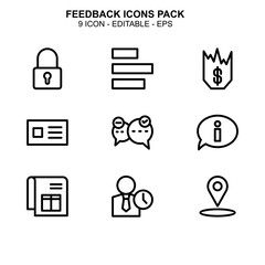 Feedback icon or logo isolated sign symbol vector illustration - Collection of high quality black style vector icons 
