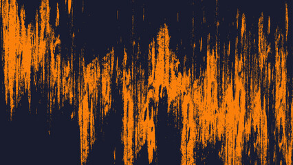 Abstract Orange Grunge Rough Texture In Black Background