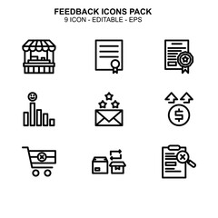 Feedback icon or logo isolated sign symbol vector illustration - Collection of high quality black style vector icons 
