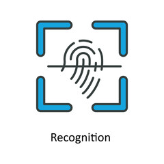 recognition  Vector Fill outline Icons. Simple stock illustration stock