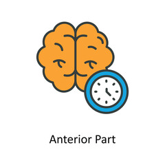 anterior part Vector Fill outline Icons. Simple stock illustration stock