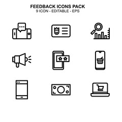 Feedback icon or logo isolated sign symbol vector illustration - Collection of high quality black style vector icons 

