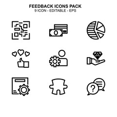 Obraz premium Feedback icon or logo isolated sign symbol vector illustration - Collection of high quality black style vector icons 