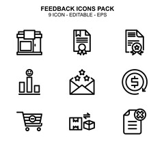 Feedback icon or logo isolated sign symbol vector illustration - Collection of high quality black style vector icons 
