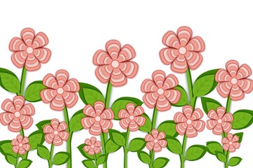 pattern flower pink