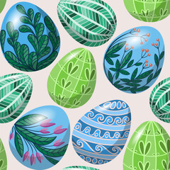 easter eggs pattern