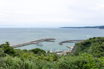 Obraz premium 千葉県御宿町 岩和田漁港