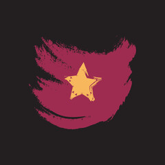 grunge background black Vietnam flag