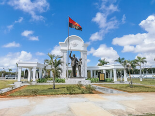 Exterior view at the Memorial in honor of Doctor António Agostinho Neto, first president of Angola and liberator of the Angolan people