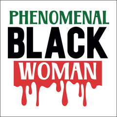 phenomenal black woman SVG