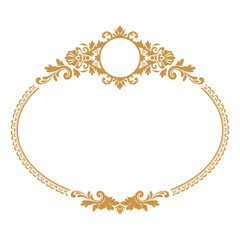 gold  damask pattern frame