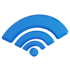 3D rendering, wifi icon, Wireless Network symbol