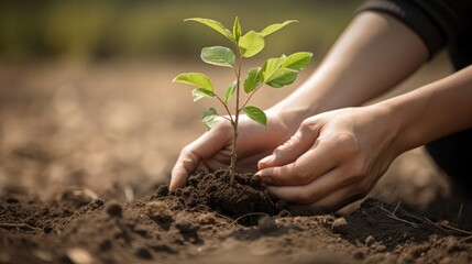 plant a small tree. AI generate