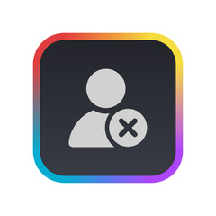 Delete User - Pictogram (icon) 