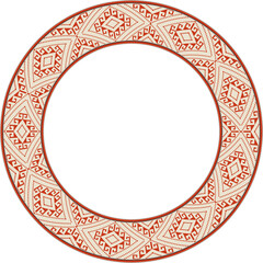 Vintage botanic garden round frame spiral aboriginal geometry check cross dot line