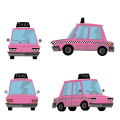 Taxi front and back another view