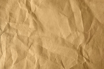 Creased pale light brown environmental friendly packaging butcher blank paper with texture...