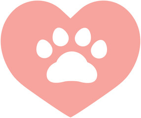 love Cat paw icon