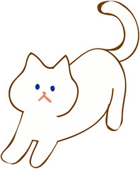 Cat Stretching Icon