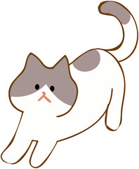 Cat Stretching Icon