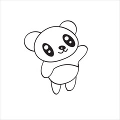 cartoon bear coloring page