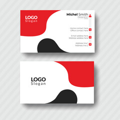 modern black and white business card design, creative black and white business card design template.
