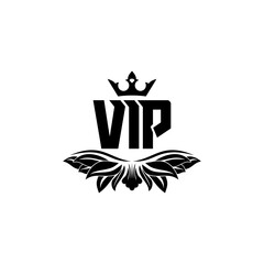 VIP icon isolated on transparent background