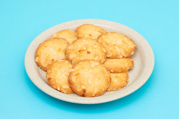 Few homemade cookies on small dish