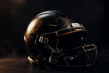Fototapeta premium american football helmet, generative ai