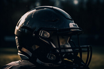 american football helmet, generative ai