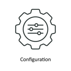 Fototapeta na wymiar Configuration Vector outline Icons. Simple stock illustration stock