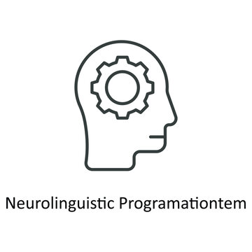 neurolinguistic programation Vector  outline Icons. Simple stock illustration stock