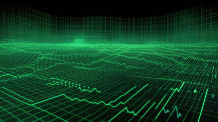 Fototapeta premium A green Matrix concept background