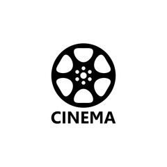 Cinema Film reel icon isolated on transparent background