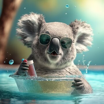 Pool Party Koala Hubert