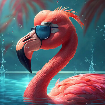 Pool Party Flamingo Sammy