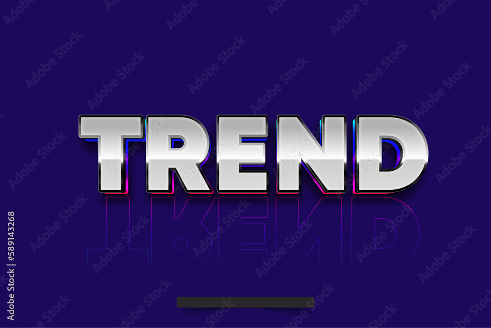 Poster futuristic text effect generator
