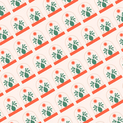 Minimalistic vintage bohemian wall art background pattern