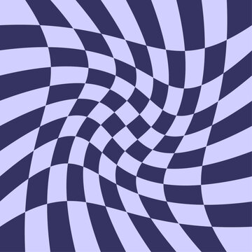 Retro blue checkboard background pattern