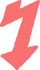 Hand drawn arrow illustration