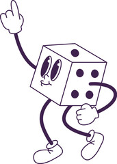 Cartoon Dice Character