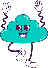 Happy Cloud Character