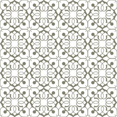 Arabic mosaic abstract ornamental seamless pattern vector illustration
