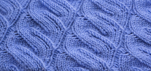 Knitted pattern color background.