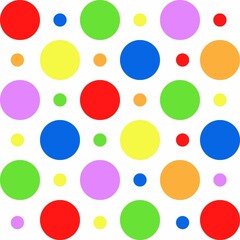 seamless pattern with colorful circles