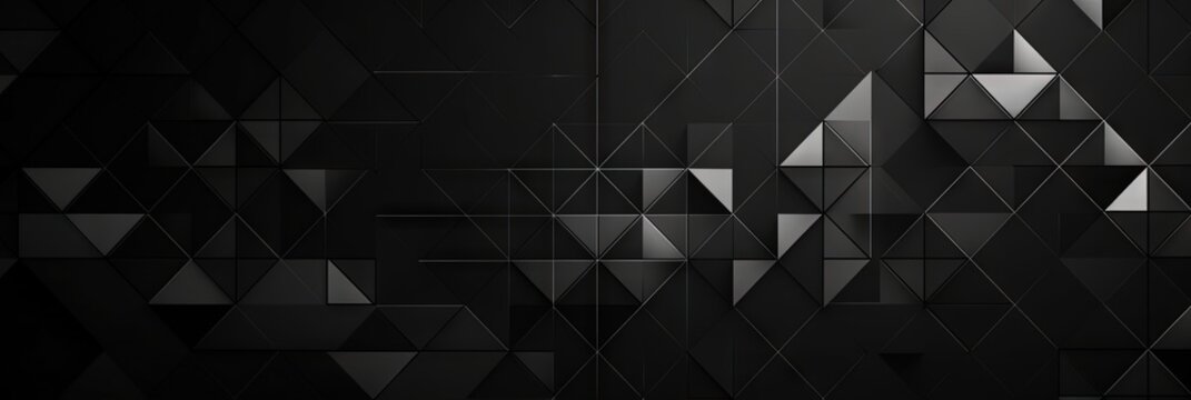 Monochrome Geometric Futurism  A Light Gray Background Design, Generative AI