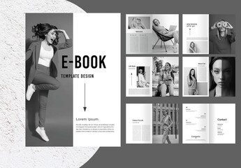 E Book Design Magazine Template
