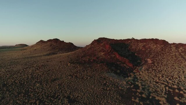 Outback Australia aerial view series Pilbara region 4K